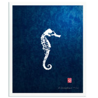 Seahorse gyotaku by Debra Lumpkins