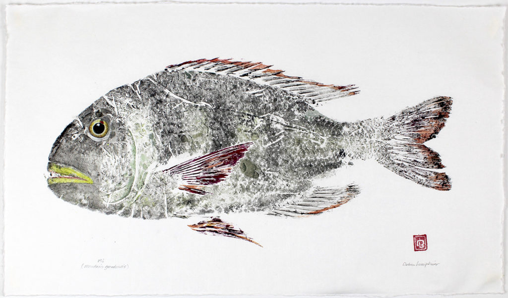 Mu gyotaku by Debra Lumpkins