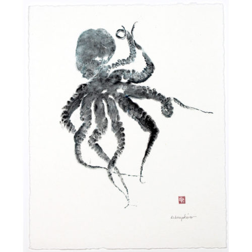 Octopus gyotaku by Debra Lumpkins