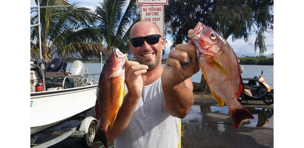 Blacktail snapper catch of the day