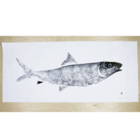 oio bonefish gyotaku by Debra Lumpkins