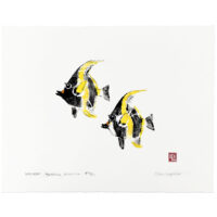 1059 Kihikihi gyotaku by Debra Lumpkins