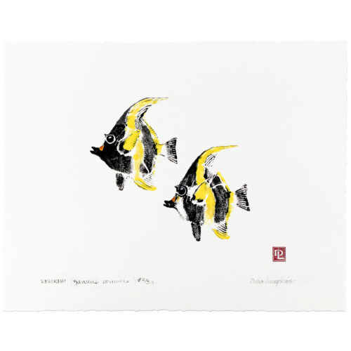 1059 Kihikihi gyotaku by Debra Lumpkins