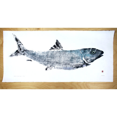 4724 oio original gyotaku by Debra Lumpkins