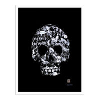 Skull gyotaku by Debra Lumpkins